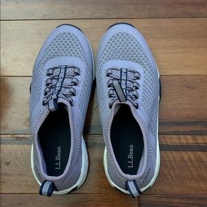 L.L. Bean Kids Lavender and Navy Sneakers